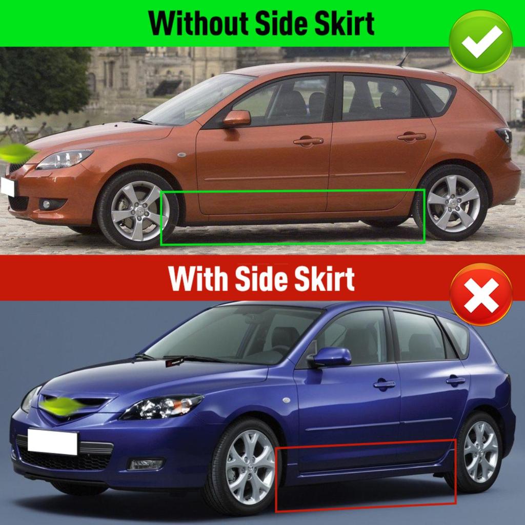 4 STÜCKE Auto Schmutzfänger Spritzschutz Kotflügel Auto Schmutzfänger Kompatibel mit Mazda 3 2004 2005 2006 2007 2008