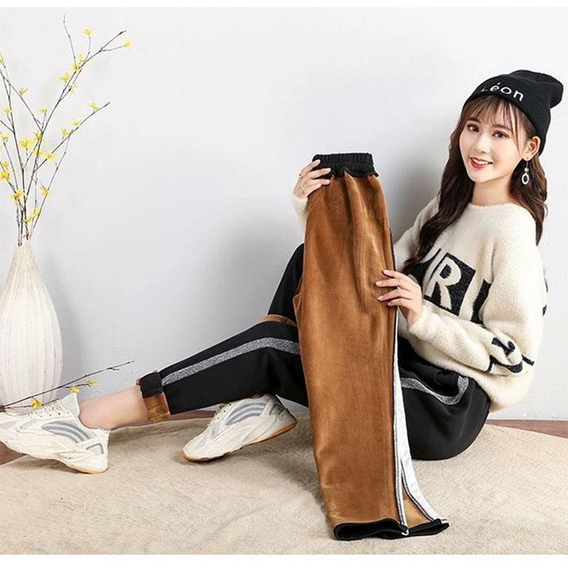Harem Pants Spring, Summer, Autumn and Winter Black Loose Slim Sports Casual Pants Large Size Pants for Women