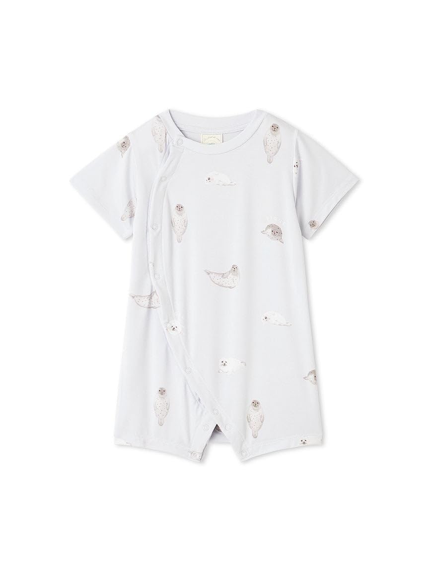 

BABY Seal Print Rompers PBCO252410 BLU 70 [Gelato Pique] синий