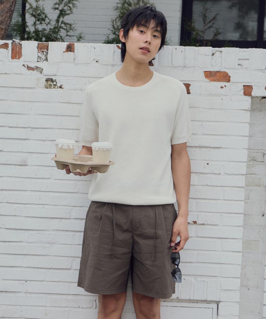 Wednesday Oasis Washable Airy Raglan Half Knit_Ivory(Wc26Kn48)