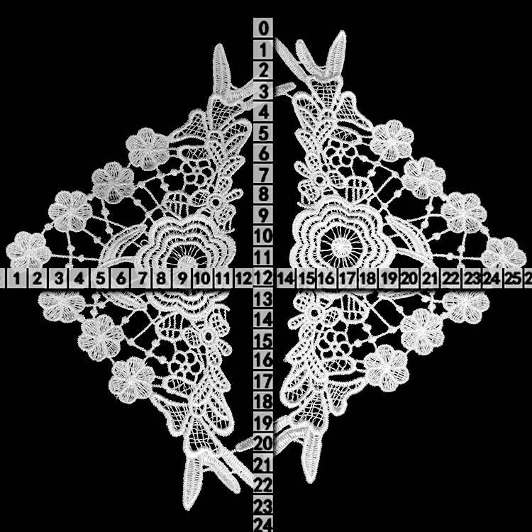 Water-soluble lace embroidery three-dimensional embroidery to flowers polyester silk hollow DIY lace accessories sleeve flowers trouser flowers