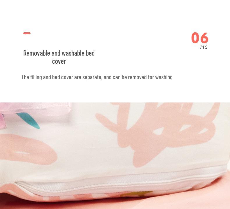 100% Cotton Satin Baby Crib: Foldable Newborn Sleeping Bed, Multifunctional Bionic Bed