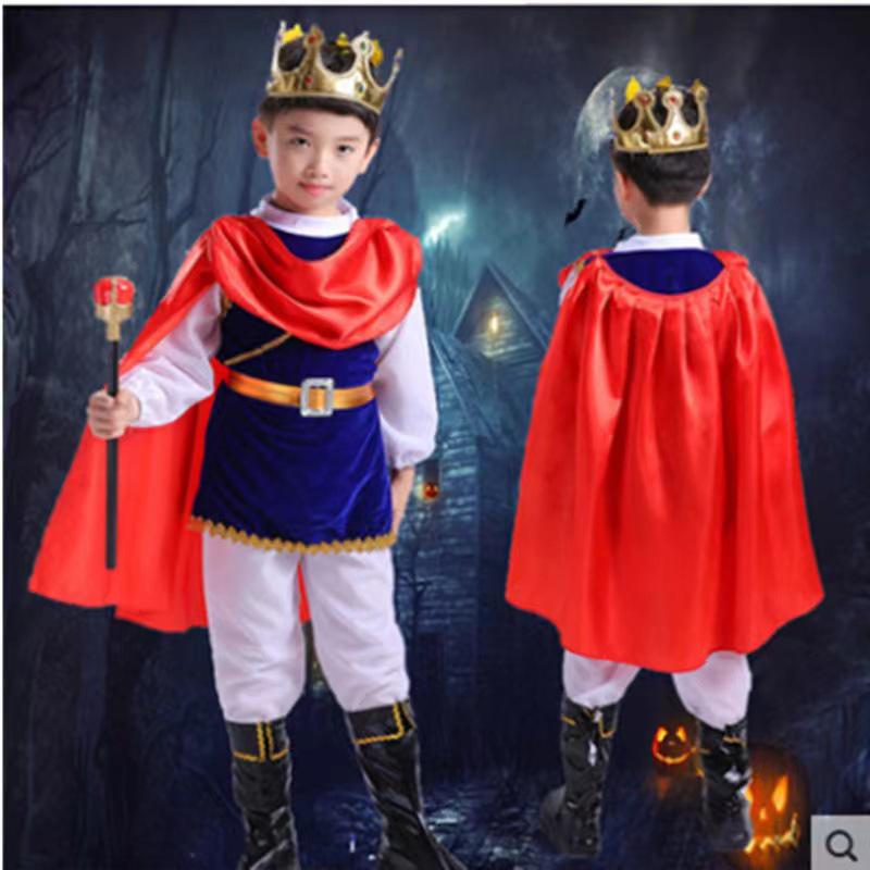 Halloweenský kostým krále prince pro chlapce na Cosplay a vystoupení ve školce