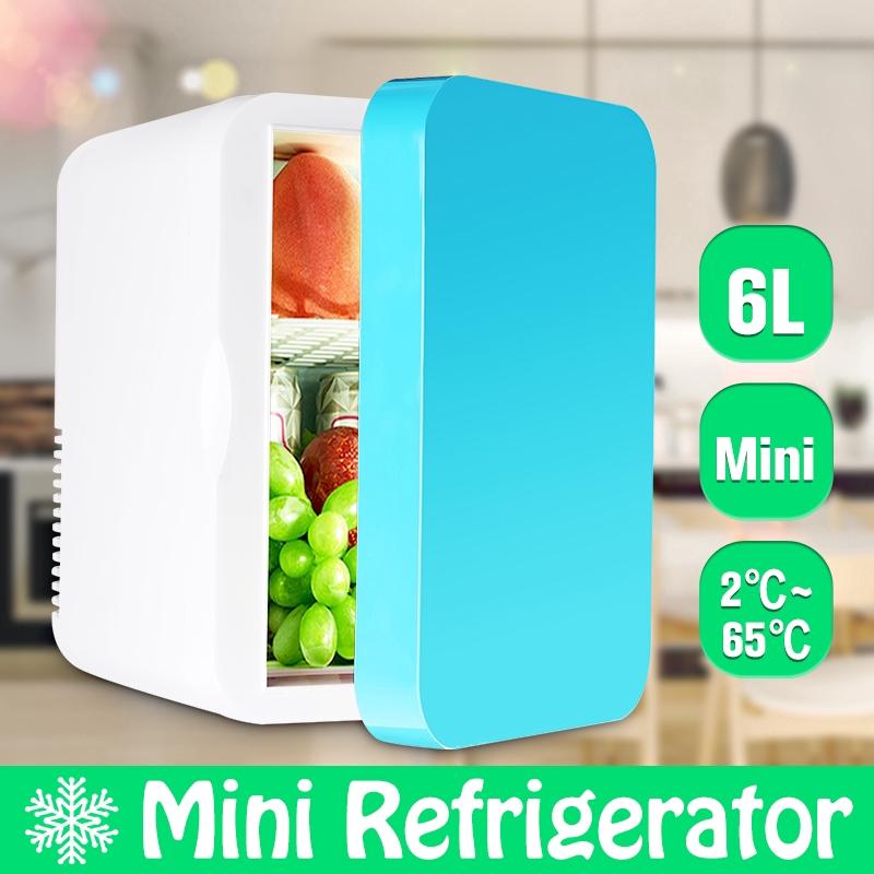 6L Portable Mini Car/Home Refrigerator Cold Heating Fridge Vehicle Travel Warmer Temperature Control Refrigerator