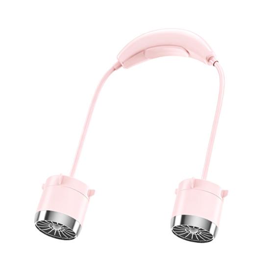 Portable Neck Fan 1-100 Speed Rechargeable Quiet Hands Free USB Fan Flexible Wearable