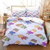 Cool Eddsworld Classic British Flash Cartoon Edd Green Hoodie Tom Blue Matt Purple Tord Red Bedding Set Duvet Cover + 2 Pillowca
