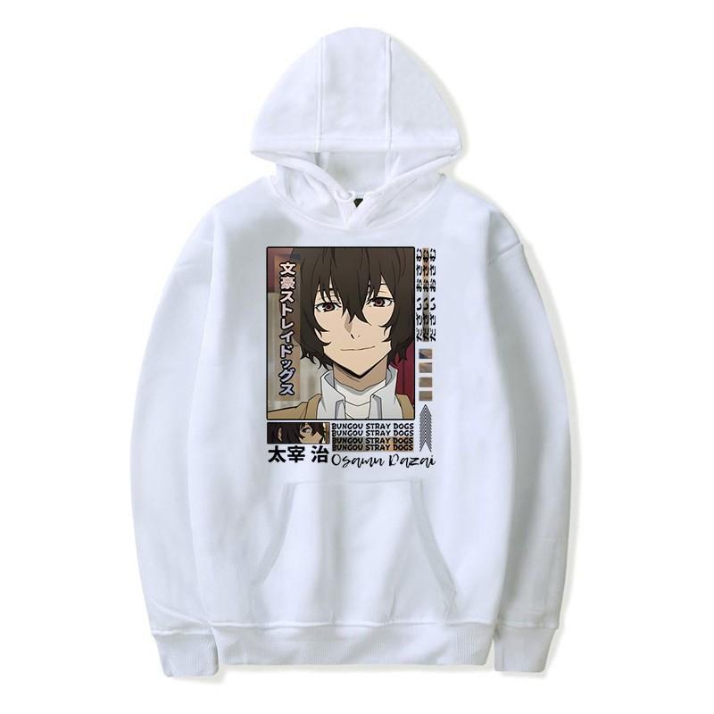 Bungo Stray Dogs Anime Hoodie Lässiger Fleece Pullover für Jugendliche