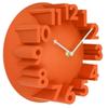 Living Room Art Decor 3D Highlight Number Wall Clock Black Modern Design Mute Hanging Clocks Living Room Home Decoration 24cm