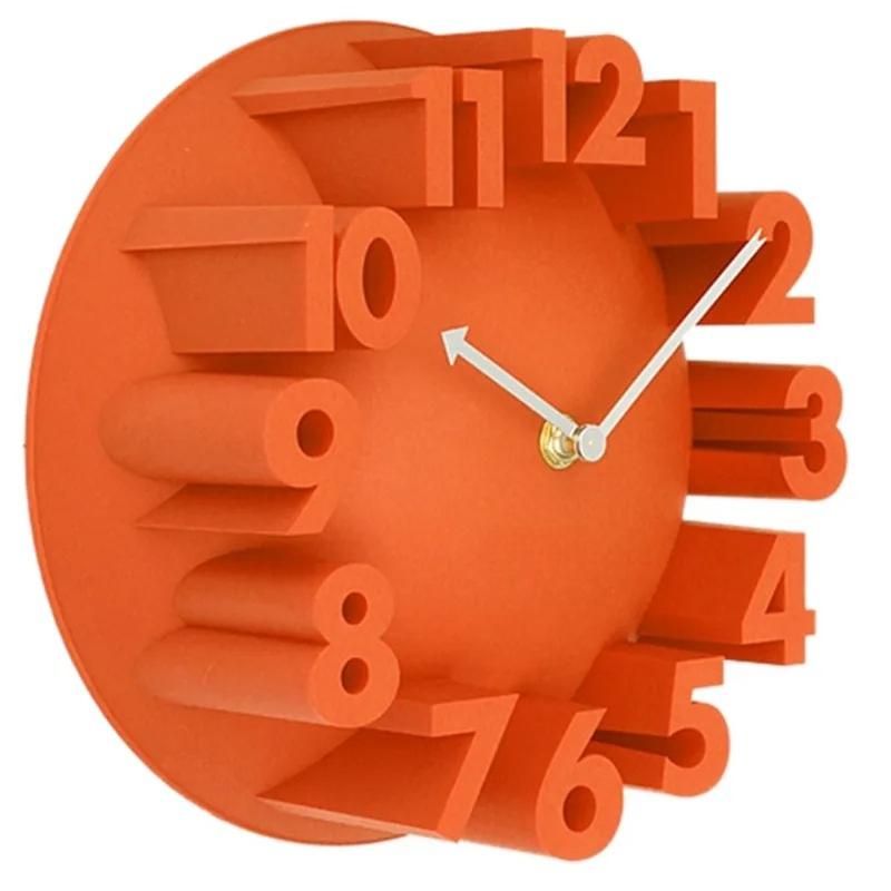 Living Room Art Decor 3D Highlight Number Wall Clock Black Modern Design Mute Hanging Clocks Living Room Home Decoration 24cm