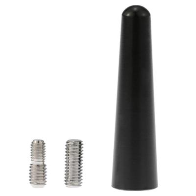 Universal Antenna Car Radio Short Aerial Antenna 2.2 Inch AM/FM Radio Modified Antenna Aluminum Alloy with Screws Antena