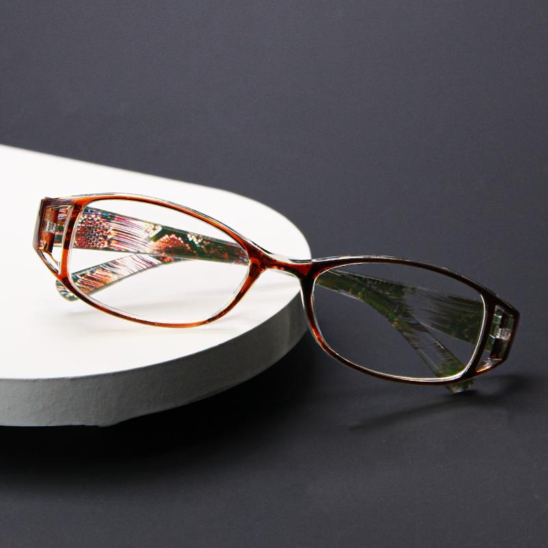 16Pcs Fashionable Striped Frame Reading Glasses High-Definition Lenses Ladies' Elegant Reading Glasses Comfortable Wearing
