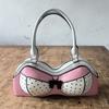 Bra Shape Pink Bikini Handbag Korean Style Underarm Bag Casual Printing Handbag  Ladies