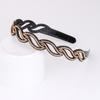 Mode schöne metallische Dame hohle Rose Blume elastisches Haarband Stirnband
