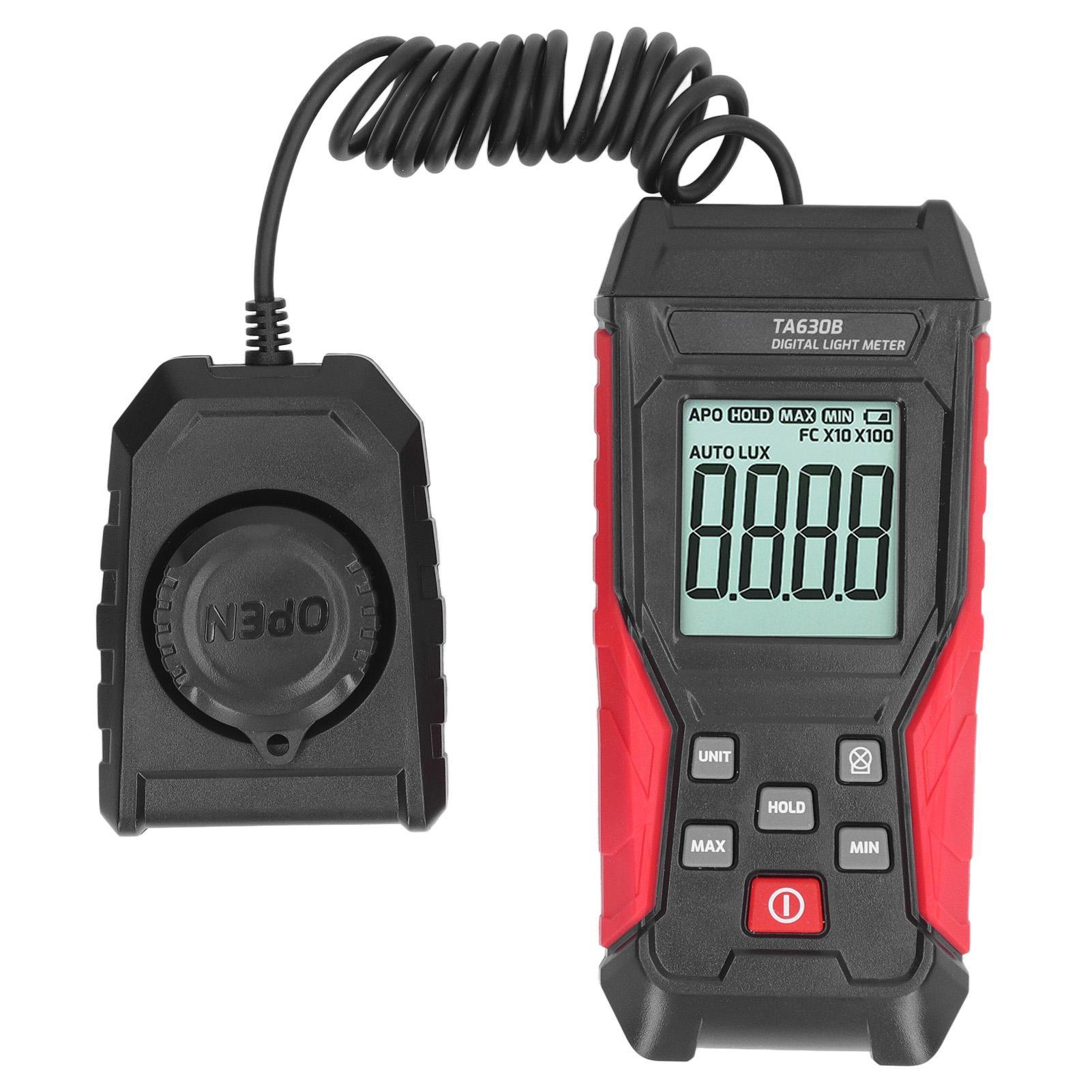 

Цифровой люксметр 200000LX Высокоточный люксметр Автоматическое отключение питания Тестер освещенности