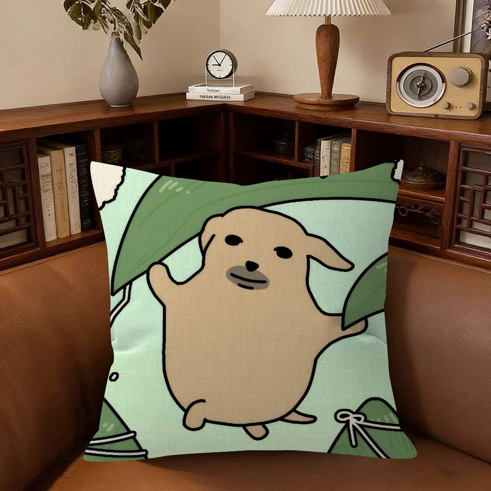 Funny Anime Meme N-Nudaeng Dog Personalized Pillow Dust Cover Bedroom Kids Party Decoration Pillowcase Birthday Children Gift