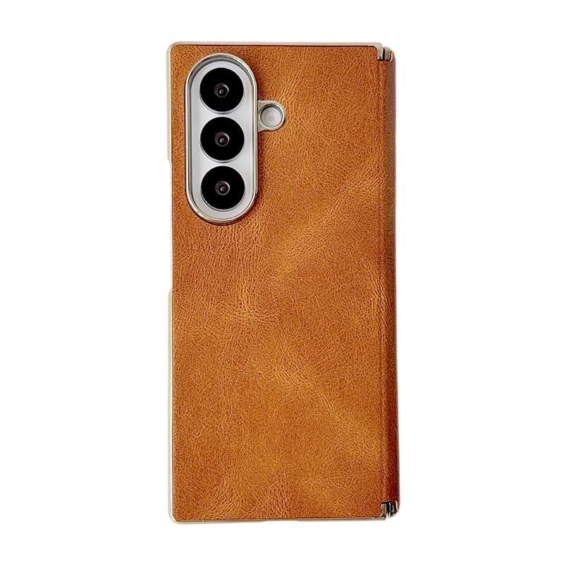 Samsung Z Fold7/6/5 Leather Drop-proof Protective Phone Case with Foldable Screen Hinge.