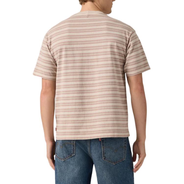 Levis Comfortable Versatile Fashion Loose Thick Knit Short Sleeve T-Shirt Unisex tops A0637-0190