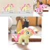 Adorable Plush Pony Keychain Soft Stuffed Toy Colorful Cartoon Doll For Girls