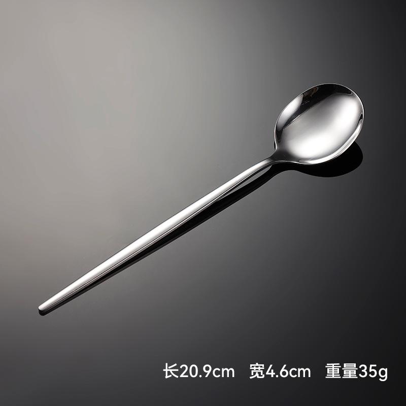 410 Stainless Steel Thin Portuguese Tableware Knives, Forks and Spoons Titanium-plated Paint Multi-specification Gifts