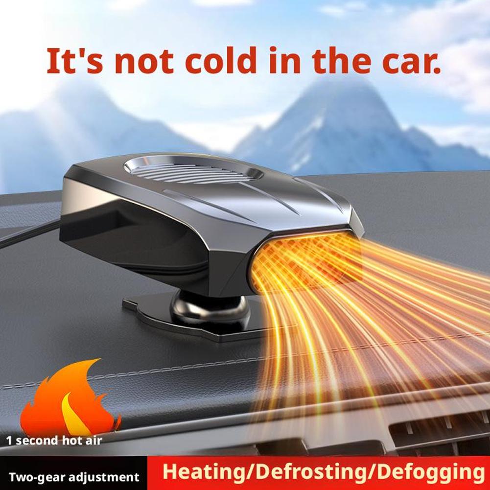 12V Powerful Car Windshield Defroster 2 In1 Heater And Fan For Fast Defrosting Defogging 2 Settings Winter Car Heater