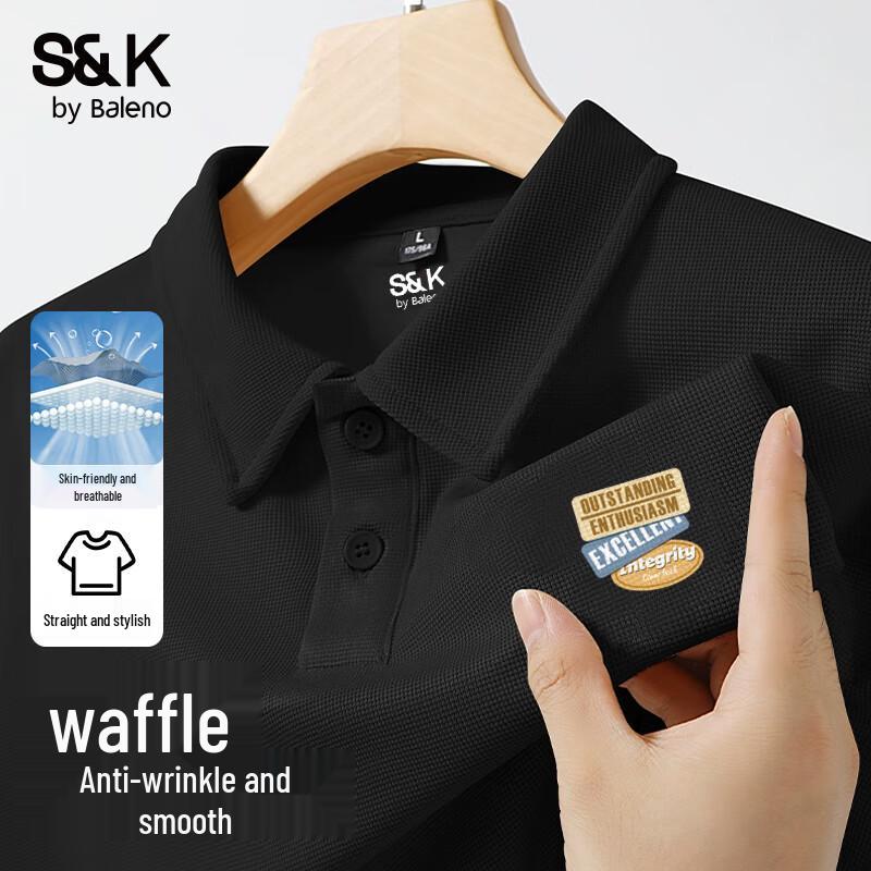 Baleno S&K Series Men s Waffle Polo Shirt XL