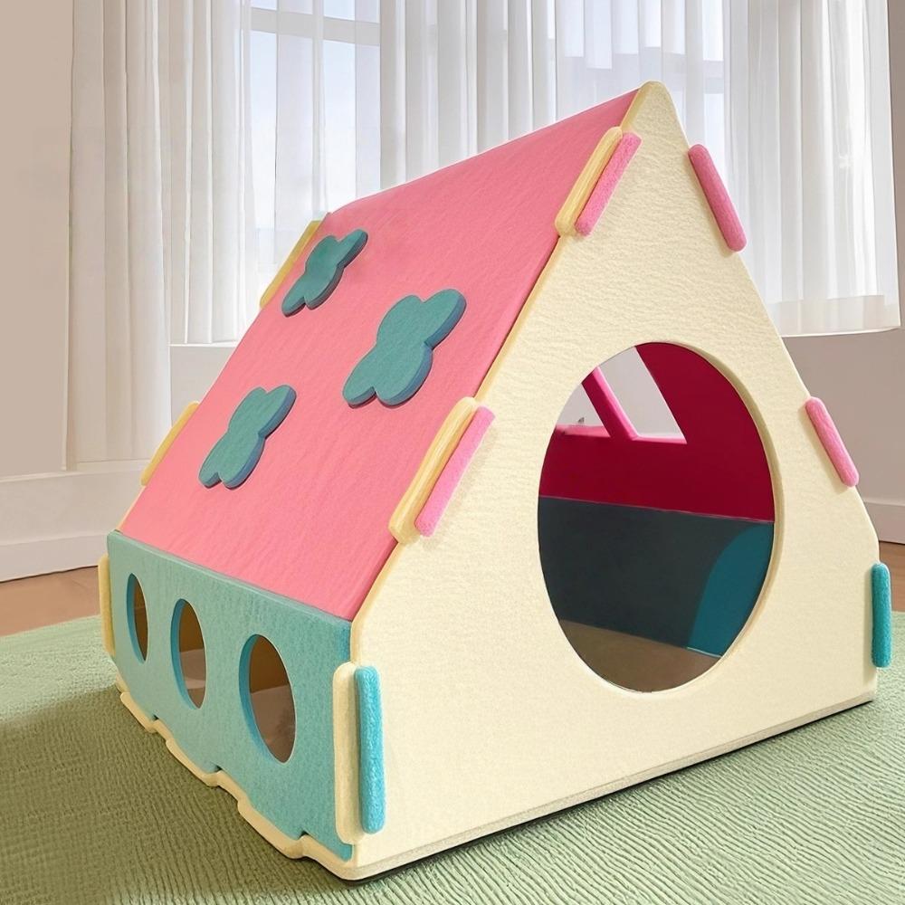 

Multi-hole Cat House Dopamine Cat Bed New Cat Condo Four Seasons рожевий