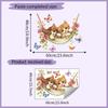 Self Adhesive Cat Hammock Decorative Wallpaper Waterproof Peel and Stick Removable Wall Sticker for Home Decor