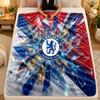 Flannel BlanketChelsea FC Warm Soft Throw Blanket for Indoor Sofa Bed Living Room Use