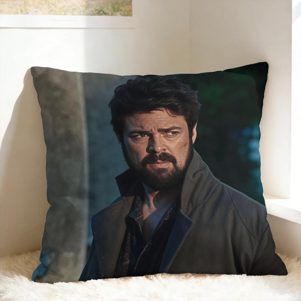 Billy Butcher Pillow Case Boys Soft Pillow Cover Kawaii Pillowcases For Sofa Bedroom Home Decor