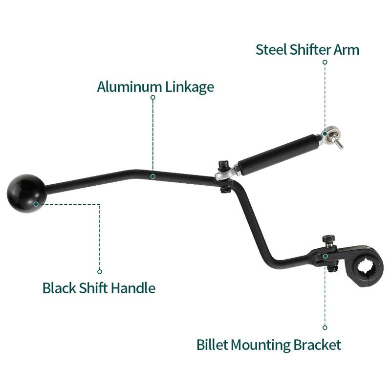 Forward Reverse Shifter Kit Aluminum Linkage Black Handle Sturdy Directly Replace Motorbike Accessories for 600 -2025