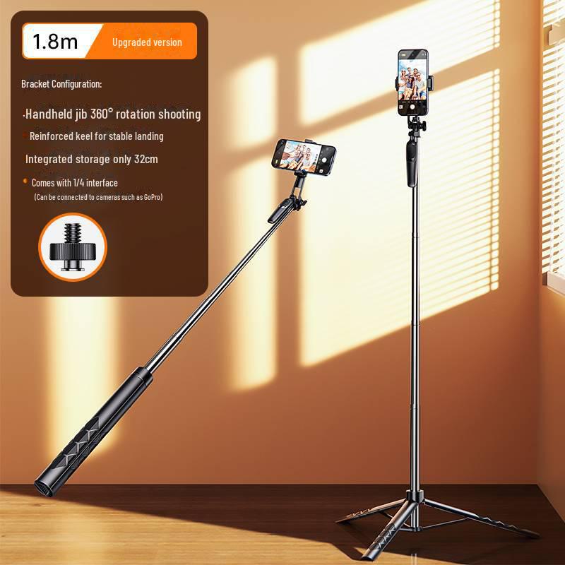 PISEN 1.8m Portable Multi-Functional Phone Stand for Live Broadcasts and Online Classes