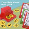 Educational Childrens Zingo Letter Matching Card Game Plastic Interactive Toy For Learning Activities