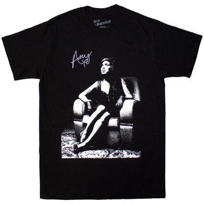 Amy Winehouse Unisex Volwassen Stoel T-shirt