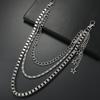 New Multi-Layer Body Chain Daily Wear Jewelry Waist Chain Creative Stars Pendant Stage Performance Accessories for Men Women