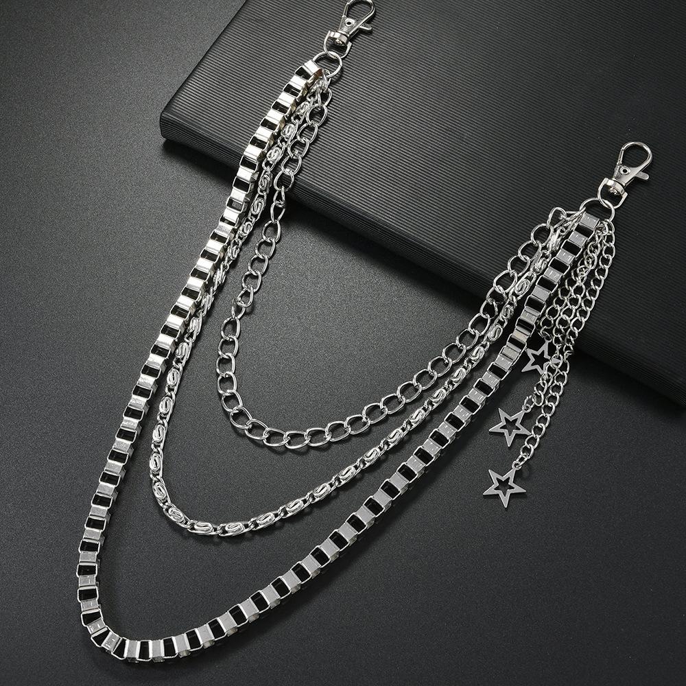 New Multi-Layer Body Chain Daily Wear Jewelry Waist Chain Creative Stars Pendant Stage Performance Accessories for Men Women