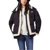 Levis FW22 Removable Hooded Long Sleeve Down Jacket Women Outerwear Black A5174-0001