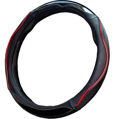 ZATOOTO Steering Wheel Cover for Kei Small Rainbow Comfortable Stylish 124B Cars, Size, Stitching, Grip, Black,