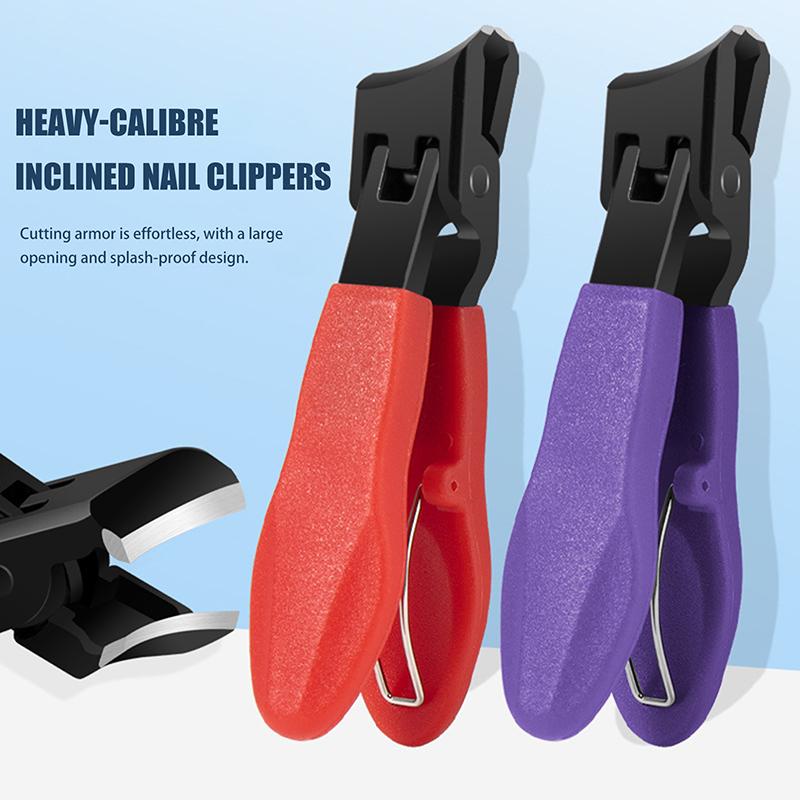 

Large Slanted Nail Clipper For Thick Hard Toenails Special Anti-Splash Diagonal Pliers Nail Scissors Portable Fingernail Trimmer