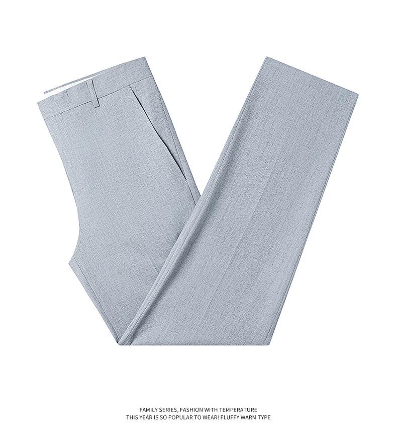 2026 Men's High-Grade Mulberry Silk Wool Formal Business Trousers