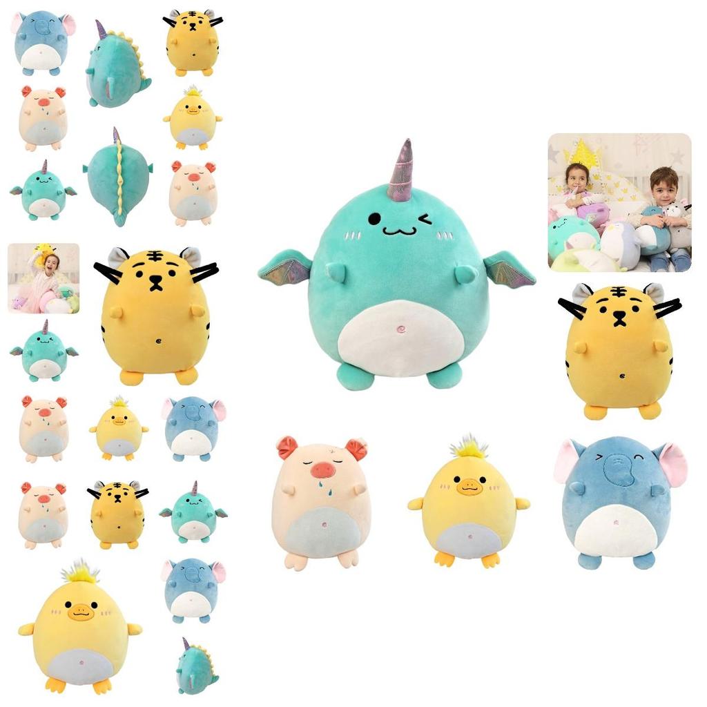 Niedliches Plüschtier Tierkissen für Kinder Weicher und bequemer Stoff