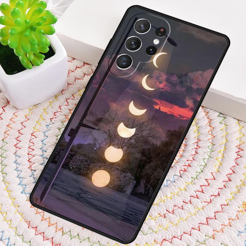

MOON PHASES Silicone Phone Case For Samsung Galaxy note 10 pro S26 S25 S24 S23 S22 S21 Plus S25Ultra Capa Cover Galaxy S21 Ultra 5G
