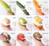 Peeler, Handheld Vegetable Peeler Set with 3 Interchangeable Blade Heads USB Rechargeable Veggie Fruit Peeler