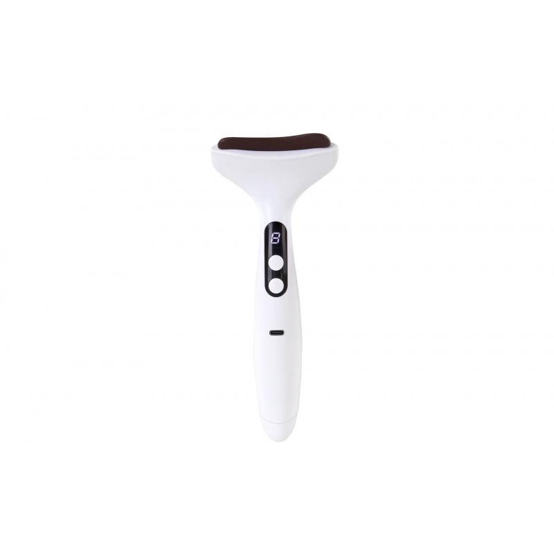 Elektrisches Augenmassagegerät 9 Gänge Heizung Vibration Guasha Bian Stein Schabwerkzeug Gesicht Nacken Rücken Massage Schönheitsgerät Augen