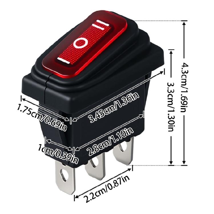 High Performances IP65 Waterproof Rocker Switches 16A With Easy Installation for Enthusiasts and Professional Use