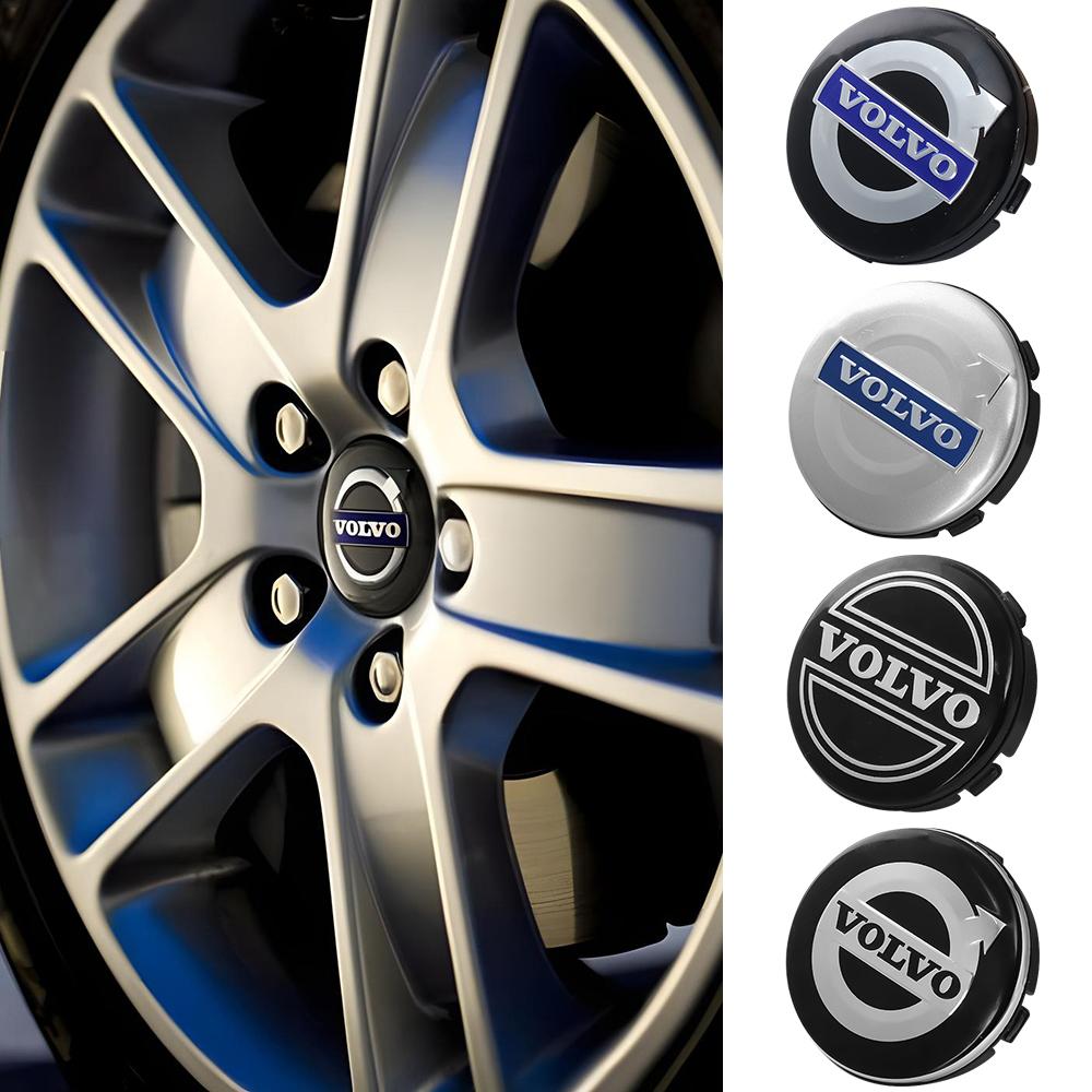 4 szt. 64 MM Oryginalna Środkowa Nakładka Koła Samochodowego Osłona Piasty Odznaka Dla Volvo Rdesign AWD C30 C70 S40 S60 S70 S80 S90 V40 Akcesoria Samochodowe