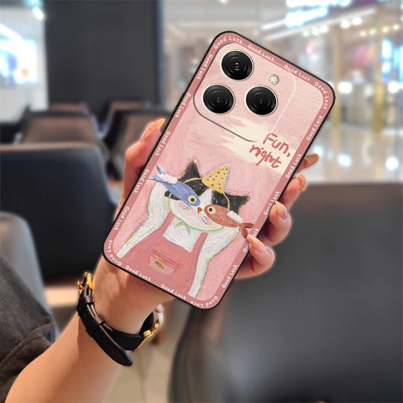 Durable Silicone Phone Case For Tecno Spark20 Pro/KJ6 Cute Dirt-resistant Anti-knock TPU Waterproof Soft Case Cartoon