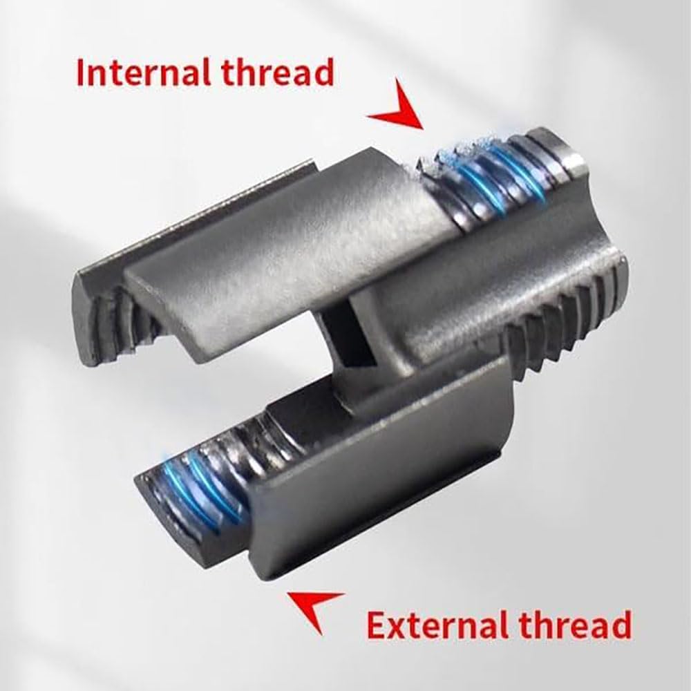 Integrated Internal & External Pipe Threading Tool, Pipe Thread Cutting Tool, PVC Rethreading  for Water Pipes, with Various Die Sizes,1/2", 3/4"