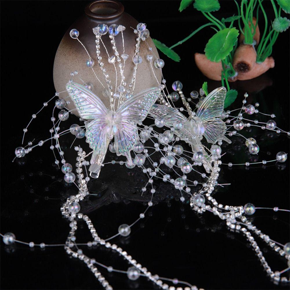 Fashion Bridal Headwear Superfairy Butterfly Hair Clip Butterfly Fairy Hair Accessories  Female