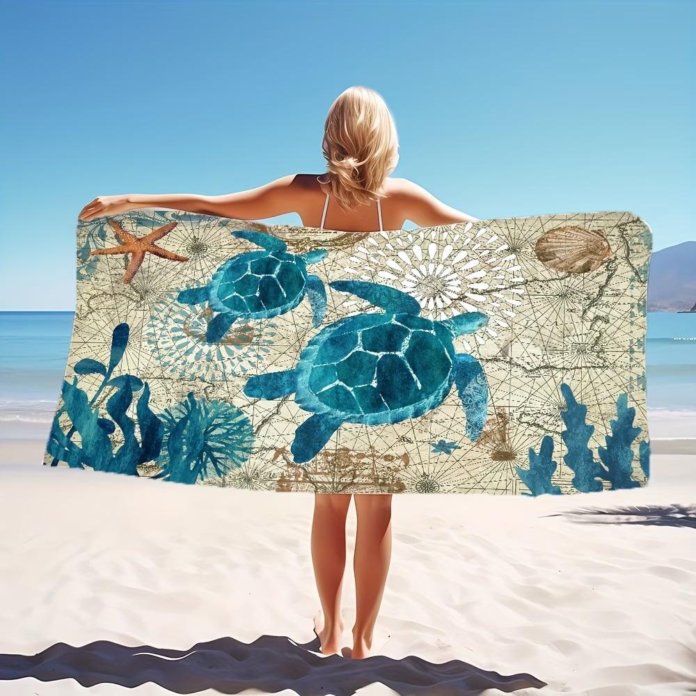 The New Microfiber Turtle Beach Towel Is Popular, And The Water-Absorbing Quick-Drying Bath Towel Does Not Stick To Sand.
