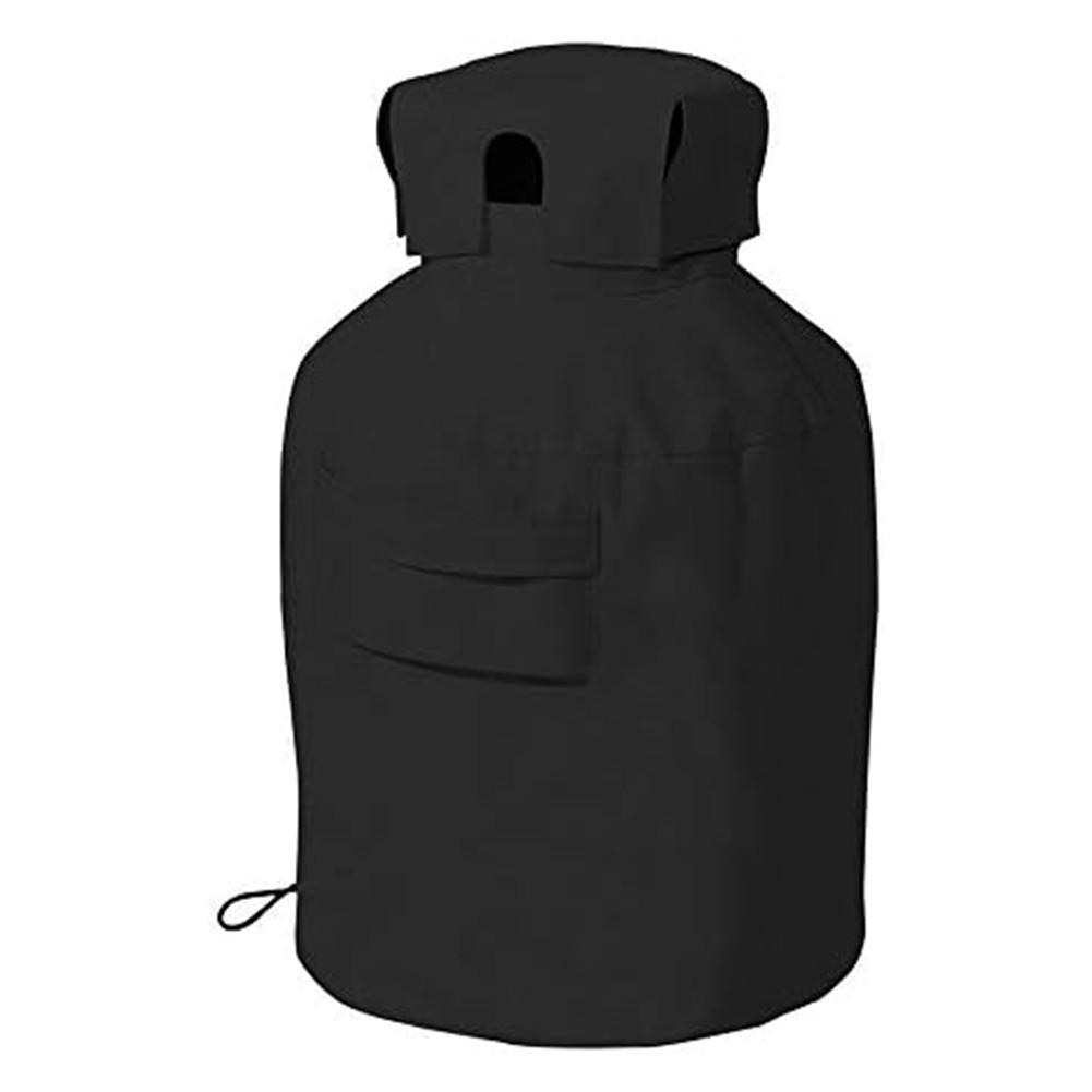 Heavy Duty Propane Tank Cover Featuring a Snug Drawstring Closure System